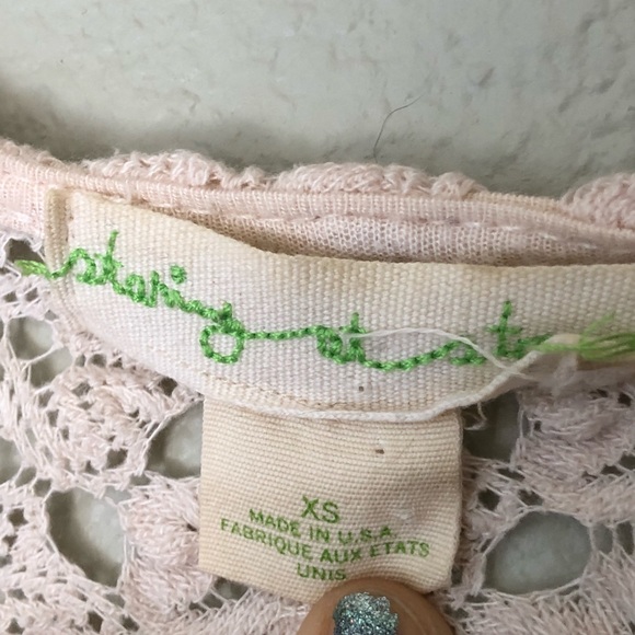 Anthro Staring at Stars Knit Crochet Top XS - Picture 4 of 5